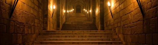 Stairs leading into Moria.
