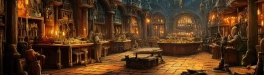 Interior view of The Emerald Alehouse.